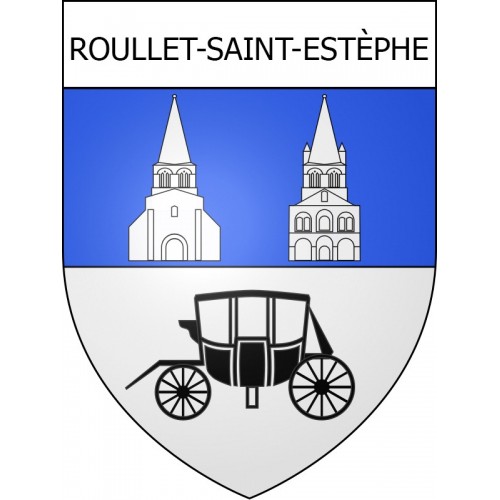 Roullet-Saint-Estèphe Sticker wappen, gelsenkirchen, augsburg, klebender aufkleber