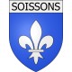 soissons 02 ville Stickers blason autocollant adhésif