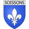 soissons 02 ville Stickers blason autocollant adhésif