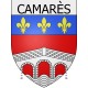 camarès ville Stickers blason autocollant adhésif