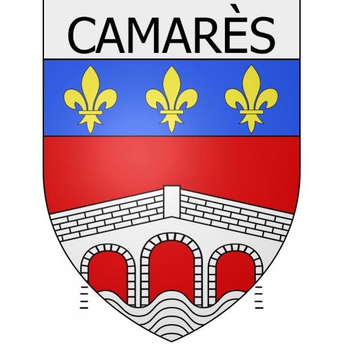 camarès ville Stickers blason autocollant adhésif