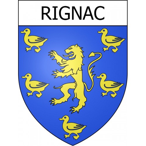 Rignac 12 ville Stickers blason autocollant adhésif