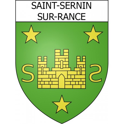 Saint-Sernin-sur-Rance 12 ville Stickers blason autocollant adhésif