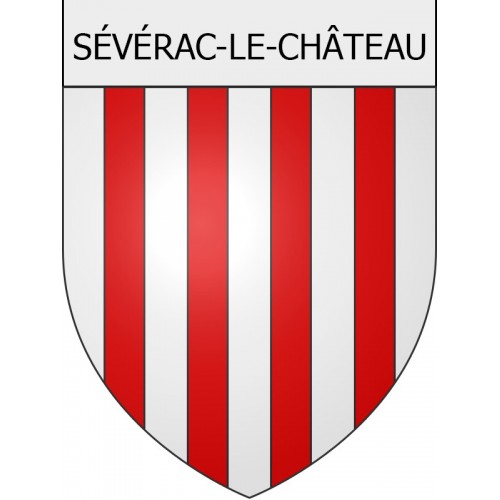 Sévérac-le-Château 12 ville Stickers blason autocollant adhésif