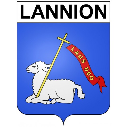 Lannion 22 ville Stickers blason autocollant adhésif