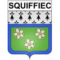 Pegatinas escudo de armas de Squiffiec adhesivo de la etiqueta engomada