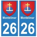 26 Montélimar blason autocollant plaque stickers ville