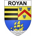 Royan 17 ville Stickers blason autocollant adhésif