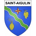 Saint-Aigulin 17 ville Stickers blason autocollant adhésif