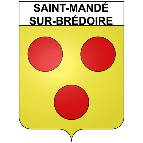 Saint-Mandé-sur-Brédoire 17 ville Stickers blason autocollant adhésif