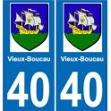 40 Soorts-Hossegor sticker plate coat of arms coat of arms stickers department city