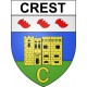 Crest 26 ville Stickers blason autocollant adhésif