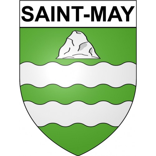 Saint-May 26 ville Stickers blason autocollant adhésif