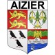 Aizier 27 ville Stickers blason autocollant adhésif