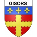 Pegatinas escudo de armas de Gisors adhesivo de la etiqueta engomada