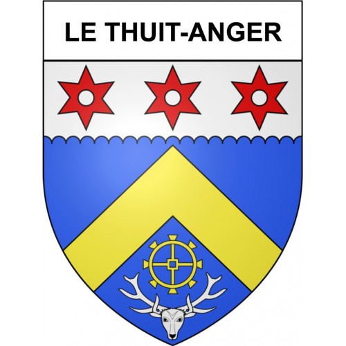 Le Thuit-Anger 27 ville Stickers blason autocollant adhésif | eBay