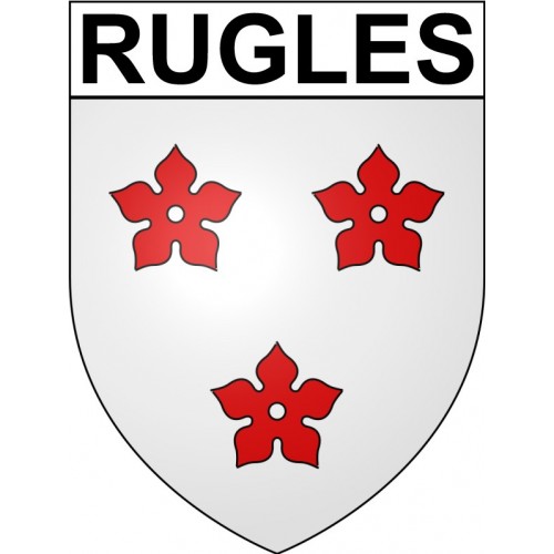 Rugles 27 ville Stickers blason autocollant adhésif | eBay