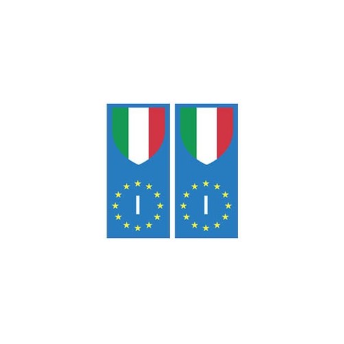 Italie Italy europe drapeau Autocollant