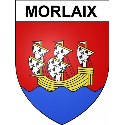 Morlaix 29 ville Stickers blason autocollant adhésif