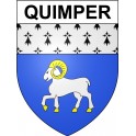 Stickers coat of arms Quimper adhesive sticker