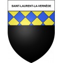 Saint-Laurent-la-Vernède 30 ville Stickers blason autocollant adhésif