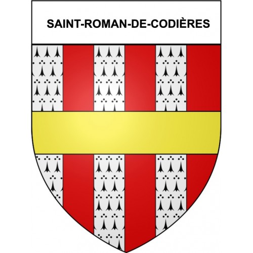 Saint-Roman-de-Codières 30 ville Stickers blason autocollant adhésif