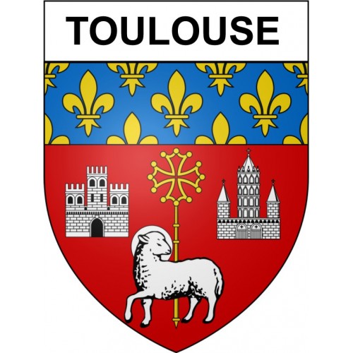 Toulouse 31 ville Stickers blason autocollant adhésif