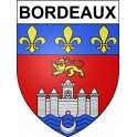 Pegatinas escudo de armas de Bordeaux adhesivo de la etiqueta engomada