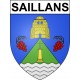 Saillans 33 ville Stickers blason autocollant adhésif