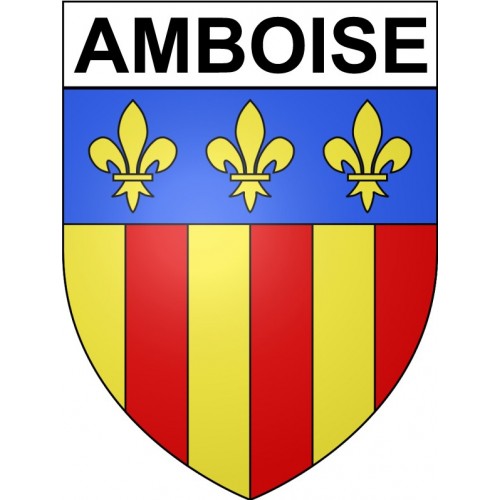 Amboise 37 ville Stickers blason autocollant adhésif