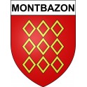 Montbazon 37 ville Stickers blason autocollant adhésif