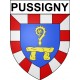 Pussigny 37 ville Stickers blason autocollant adhésif