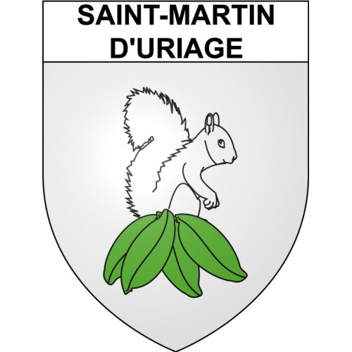 Saint-Martin-d'Uriage 38 ville Stickers blason autocollant adhésif