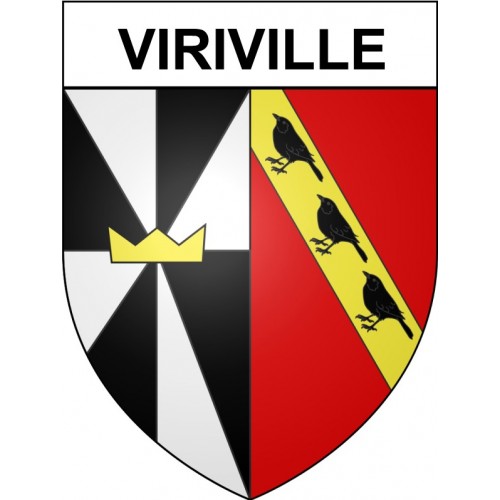 Viriville 38 ville Stickers blason autocollant adhésif