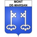 Mont-de-Marsan 40 ville Stickers blason autocollant adhésif