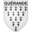 Pegatinas escudo de armas de Guérande adhesivo de la etiqueta engomada