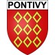 Pontivy 56 ville Stickers blason autocollant adhésif