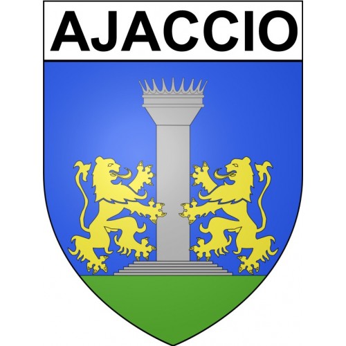 Ajaccio 20 ville Stickers blason autocollant adhésif