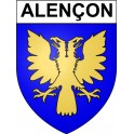 Pegatinas escudo de armas de Alençon adhesivo de la etiqueta engomada