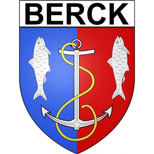 Berck 62 ville Stickers blason autocollant adhésif