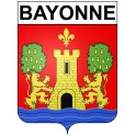 Bayonne Sticker wappen, gelsenkirchen, augsburg, klebender aufkleber