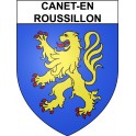 Canet-en-Roussillon Sticker wappen, gelsenkirchen, augsburg, klebender aufkleber