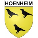 Hoenheim Sticker wappen, gelsenkirchen, augsburg, klebender aufkleber