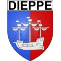 Dieppe 76 ville Stickers blason autocollant adhésif