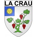 La Crau Sticker wappen, gelsenkirchen, augsburg, klebender aufkleber