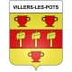 21 Villers-les-Pots blason autocollant plaque stickers ville