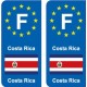 F Europe Costa Ricaautocollant plaque