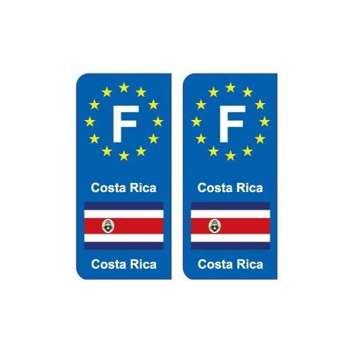 F Europe Costa Ricaautocollant plaque