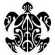 Tortue tatouée logo 1 autocollant stickers 8-1