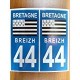 44 breizh bretagne sticker plate